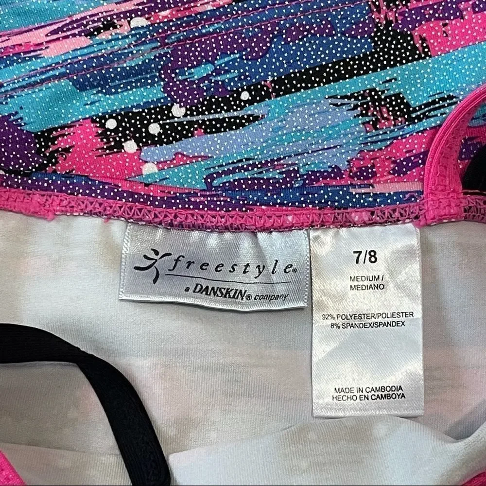 freestyle by Danskin Kids Swimwear Top Sz 7/8